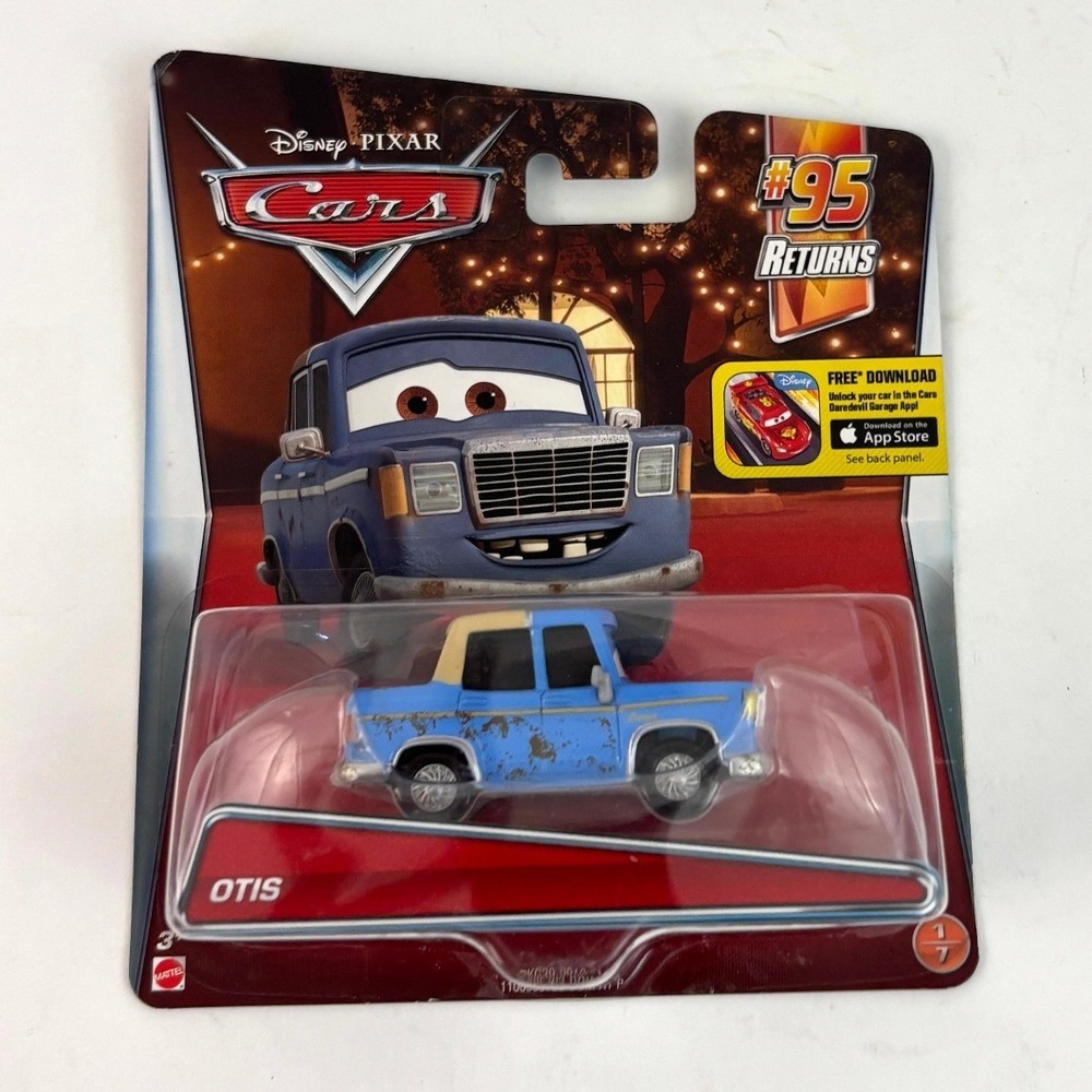2016 Disney Pixar Cars Otis #1/7 #95 Returns DKG39 Mattel Diecast Sealed